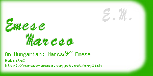 emese marcso business card